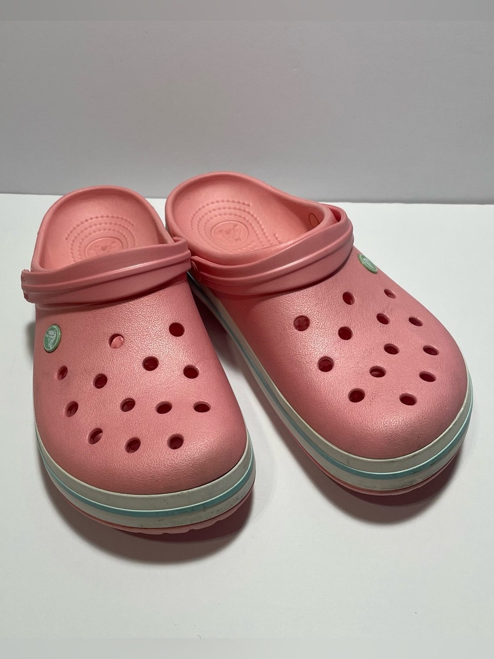 Crocs Pink Crocband Slip-On Clogs 9M 11W
